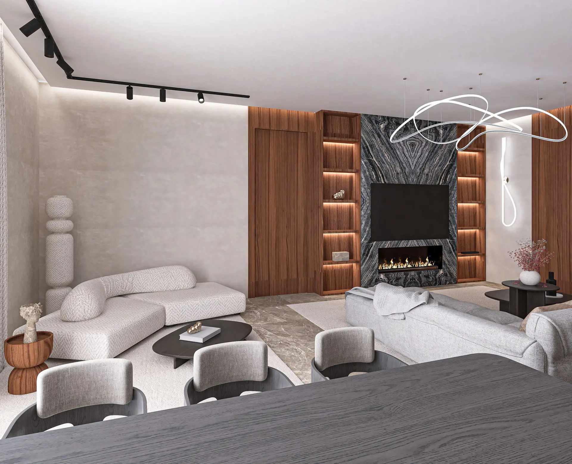 Textural Retreat: New Zealand interior styling concept