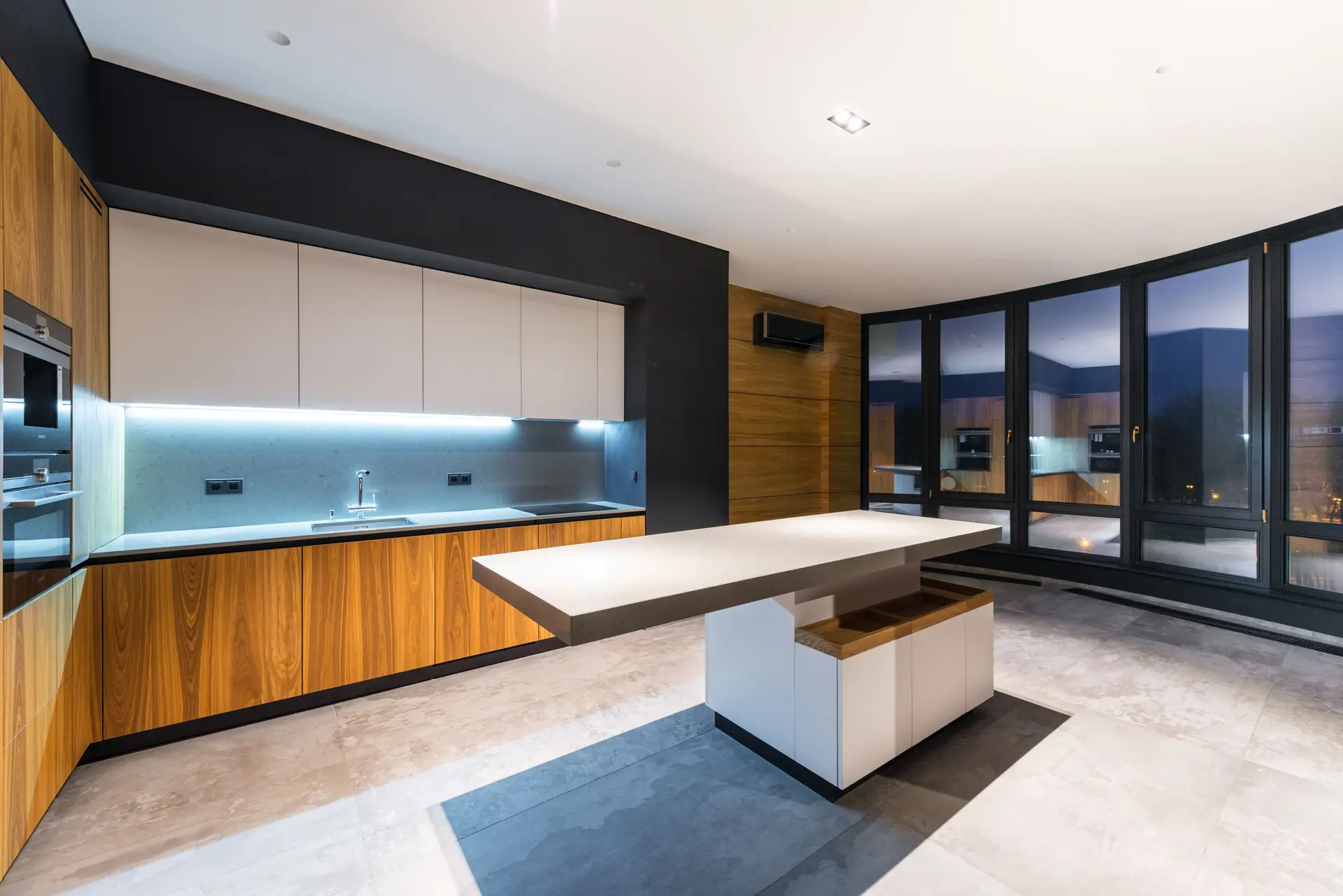 Residential Interior Styling project with open plan kitchen and contemporary joinery